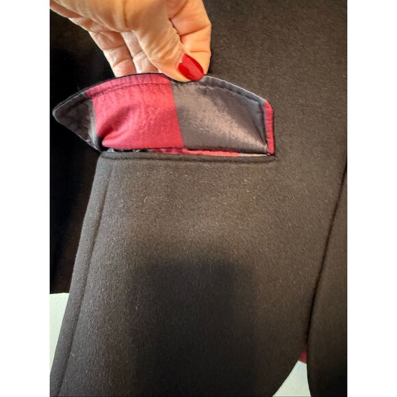 Dolce & Gabbana Men's Size US 38R Double Button Suit Coat Black Cashmere Wool - Picture 6 of 15